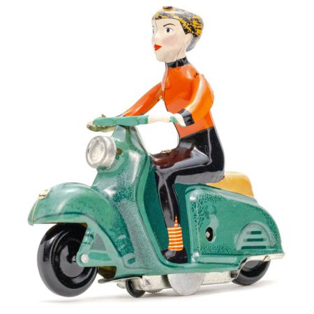 צעצוע פח - סקוטרית ירוקה