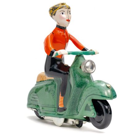 צעצוע פח - סקוטרית ירוקה