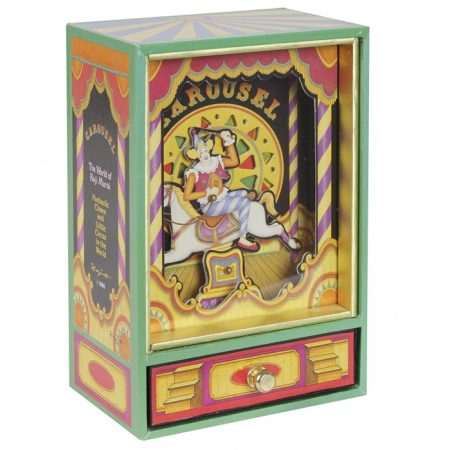 תיבת נגינה - ליצן רוכב על סוס קטן