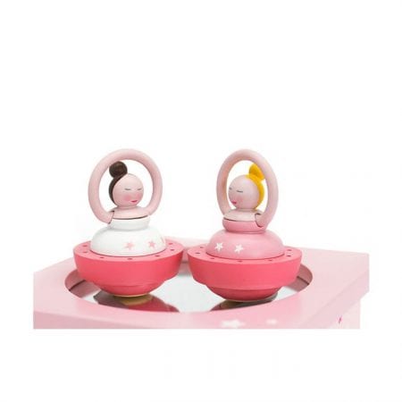 תיבת נגינה לתינוקות בלרינה ורודה