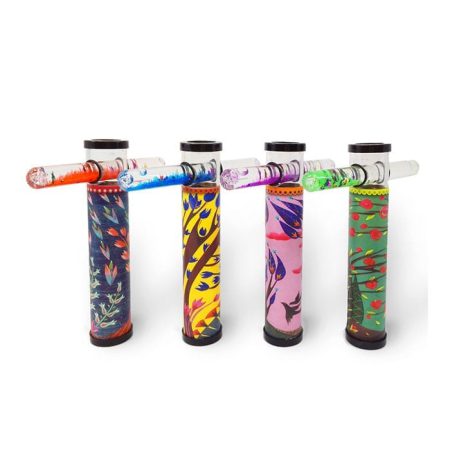 קליידוסקופ מקל שמן בהדפסי פרחים