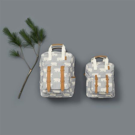 תיק גב גדול קן דובי קוטב תכלת