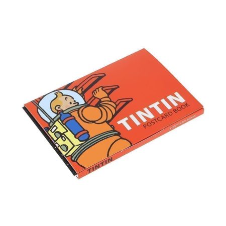 סט גלויות טין טין על הירח