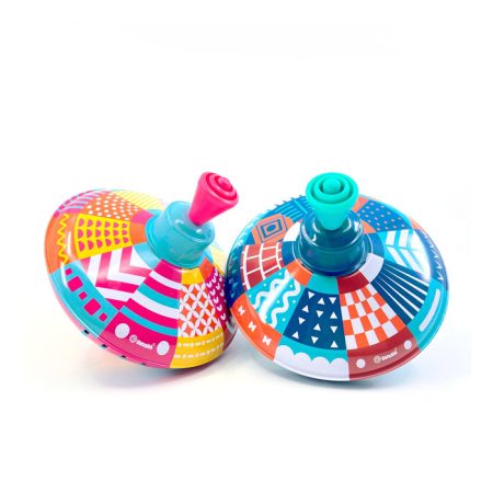 סביבון - פח גדול ורוד/צהוב