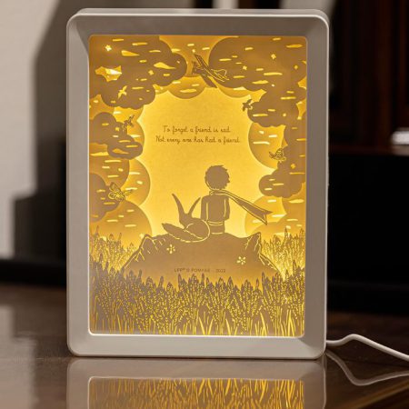 מנורה ארט דקו הנסיך הקטן מנייר