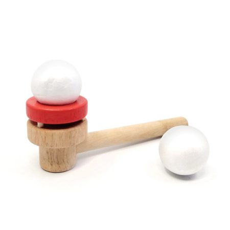 משחק רטרו כדור מרחף בנשיפה