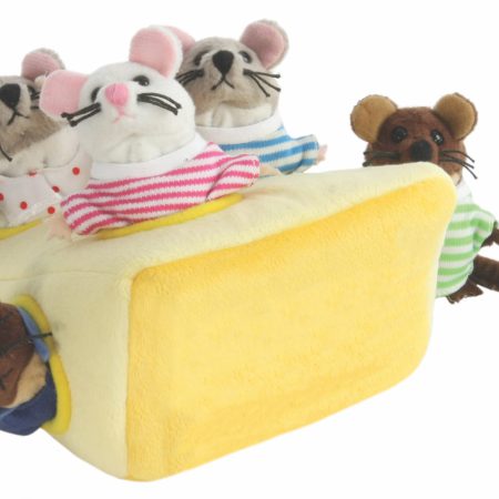 סט בובות אצבע - עכברים בגבינה