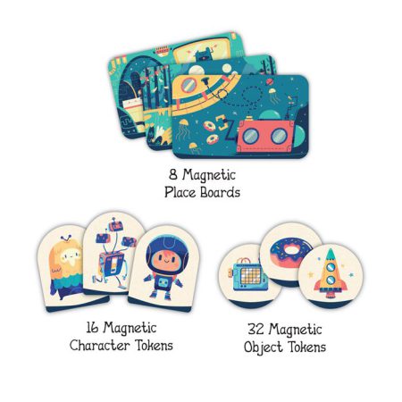 ספר משחק מגנטי - אל החלל ומעבר לו