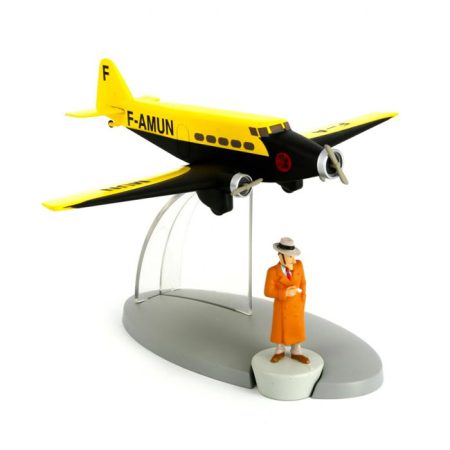 טין טין - מטוס צהוב שחור אייר פראנס