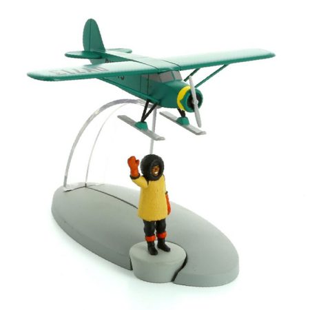 טין טין - מטוס סקי ירוק פרופסור נילסן