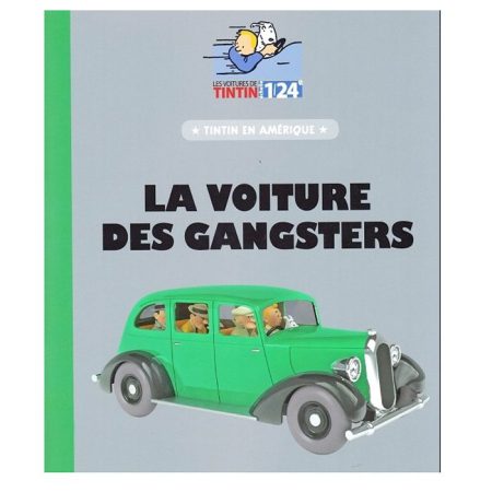 טין טין - מכונית אספנות ירוקה גגנסטרים באמריקה