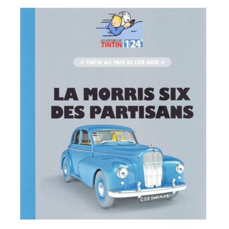 טין טין - מכונית אספנות מוריס 6 כחולה
