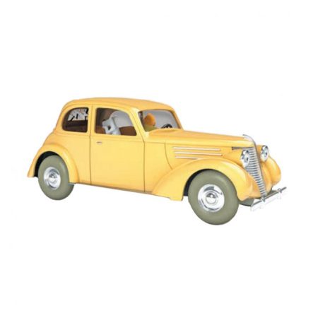 טין טין - מכונית אספנות אימפריה צהובה תאונה