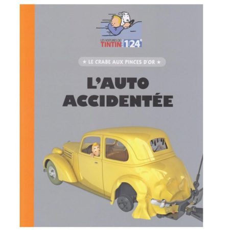 טין טין - מכונית אספנות אימפריה צהובה תאונה