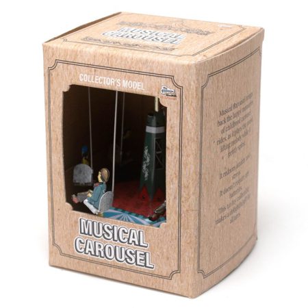 צעצוע פח - קרוסלה מנגנת ירוקה