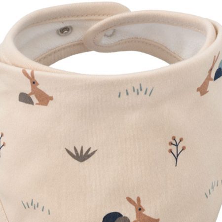 סינר בנדנה - ארנבים לבן