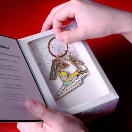 מחזיק מפתחות בקופסא מהודרת - הנסיך הקטן מטוס נייר