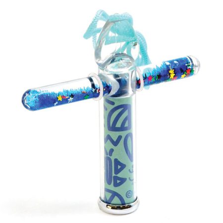 קליידוסקופ מקל שמן מיני - כחול