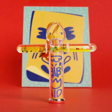 קליידוסקופ מקל שמן מיני - צהוב