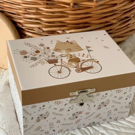 תיבת נגינה - חתולה על אופניים