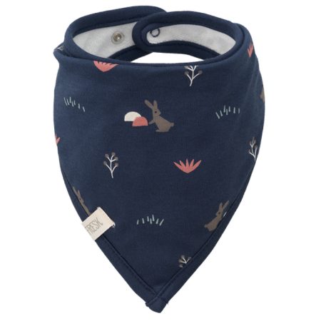 סינר בנדנה - ארנבים כחול