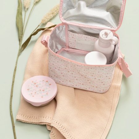 תיק אוכל גדול - פרחים קטנים