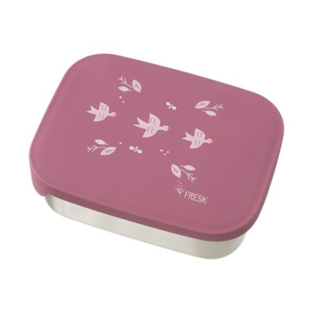 קופסת אוכל נירוסטה וסיליקון - ציפורים