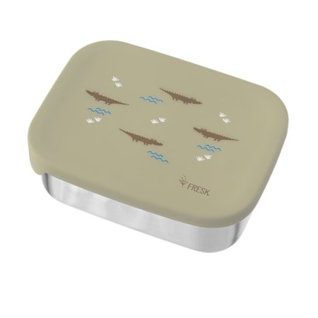 קופסת אוכל נירוסטה וסיליקון - קרוקודילים