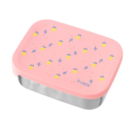 קופסת אוכל נירוסטה וסיליקון - לימונים