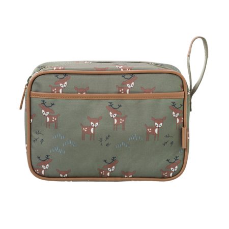תיק רחצה - איילים ירוק
