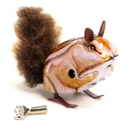 צעצוע פח סנאי חום