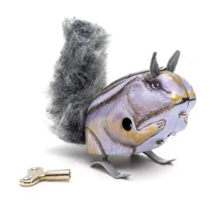 צעצוע פח סנאי אפור